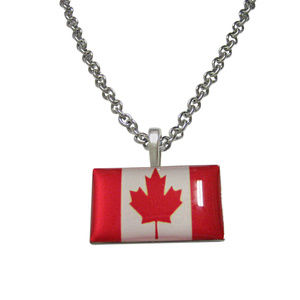 Canada Flag Pendant Unisex Necklace
